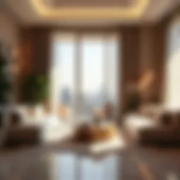 Luxurious interior design of Biltmore Residences