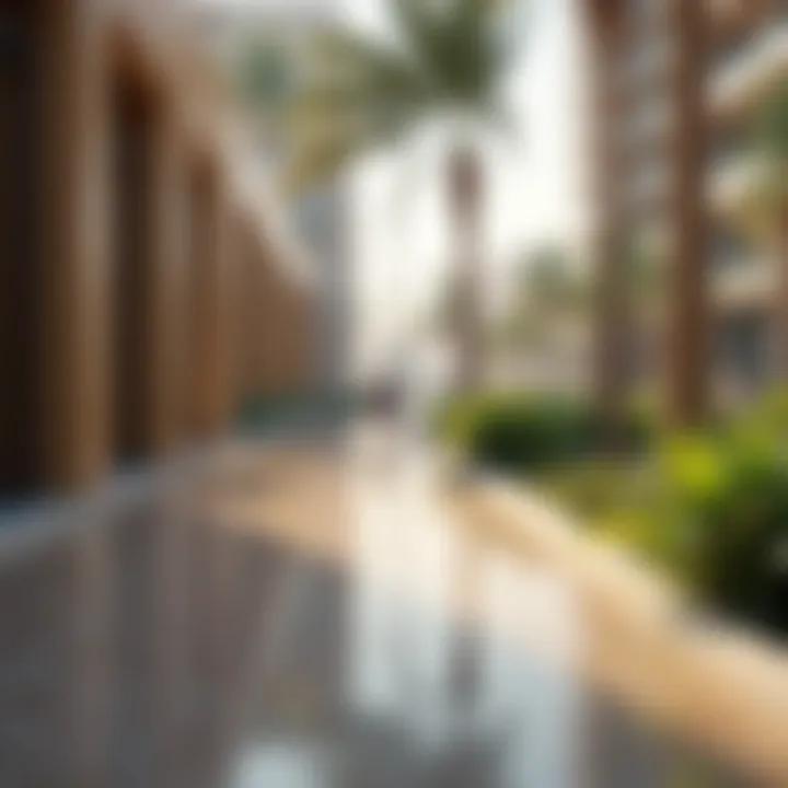 Close-up of the unique design elements featured in Dubai Skyview residences.