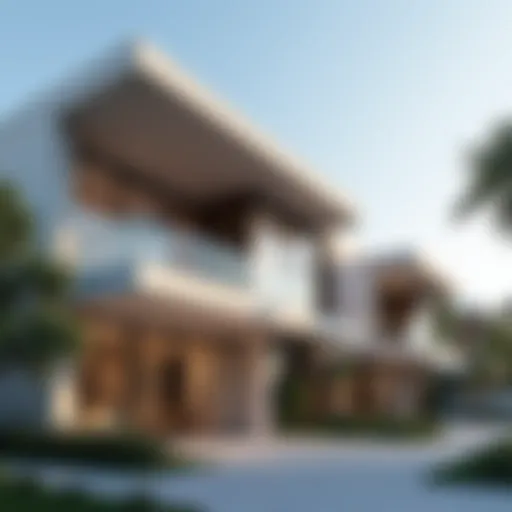 Exterior view of Al Zubaidi Residence showcasing its modern architecture