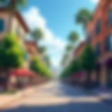 Vibrant Street Scene in Grande Downtown A vibrant street scene in Grande Downtown highlighting the dynamic lifestyle and community activities.
