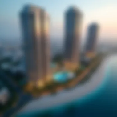 Modern Architectural Marvel Aerial view of Park Towers showcasing modern architecture